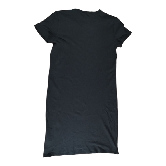 NWT J. Crew Women's Black Short Sleeve Midi T-shirt Dress Size XS Stretch Cotton - Picture 2 of 9